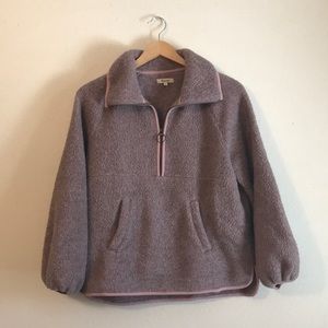 Madewell Polartec Fleece Half-Zip Jacket size Large
